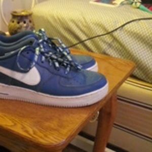 Blue nike sneaker
